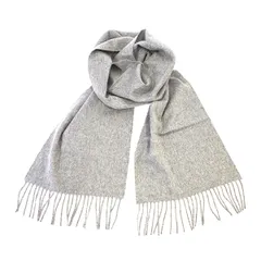 ジョンストンズ JOHNSTONS マフラー WA000016HA0100 プレーン スカーフ カシミア メンズ レディース SILVER シルバーのサムネイル