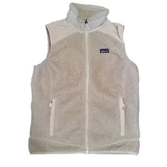【レトロXベスト】　patagonia　パタゴニア 　フリースベスト　ベージュ　Lサイズ