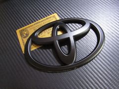 ● TOYOTA HIACE 200系 MAD BLACK マッドブラック仕様 軽量ABS製 スポーツ 幅13cm エンブレム！
