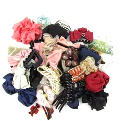 髪飾り ヘアアクセサリー バレッタ ヘアクリップ等 39点セット まとめて 大量 レディース 【中古】