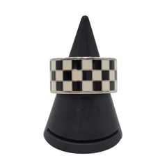 【中古品】Justin Davis ジャスティンデイビス 925 CHECKERED FLAG RING チェッカー フラッグ リング 指輪 アクセサリー 【192-250619-as-45-izu】