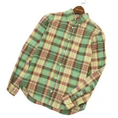 USA製★ INDIVIDUALIZED SHIRTS インディビジュアライズドシャツ 長袖 ボタンダウン チェック シャツ Sz.13 1/2 30　メンズ
