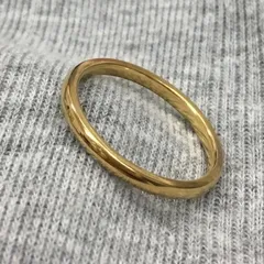 STAINLESS STEEL 2mmラウンドリング  Gold