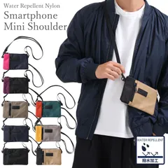 ミニショルダーバッグ メンズ レディース 小さめ 斜めがけ 撥水 ナイロン 軽量 薄い ミニ ショルダー バッグ ミニバッグ スマホショルダー スマホポーチ スマホ 入る 使いやすい ファスナー 横型 アウトドア カジュアル シンプル おしゃれ