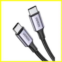 【在庫処分】UGREEN USB Type CケーブルPD対応100W/5A 超急速充電USB C to USB C 断線防止 iPhone 15、MacBook Pro、Matebook、iPad、Xperia、Galaxy等Type-c機種対応 (2mのサムネイル