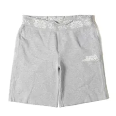STUSSY ステューシー パンツ サイズ:M 00s フラワープリント スウェット ショーツ グレー 00年代 アーカイブ ボトムス ズボン ショートパンツ【メンズ】