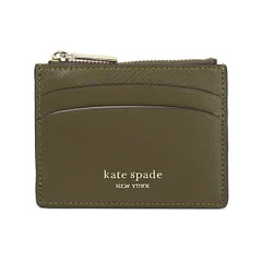 新品 ケイトスペード kate spade カードケース コイン カード ケース カーキ グリーン