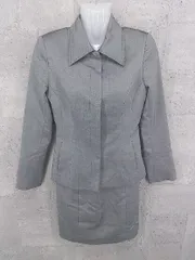 ◇ CdeC COUP DE CHANCE クードシャンス 総柄 ワンピース ジャケット アンサンブル サイズ36 グレー系 レディース 【中古】 【1002801104061】