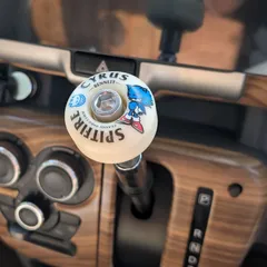 【シフトノブ】スケボーウィールノブ　Spitfire × BENOVA オリジナル金属パーツ（M12×P1.25対応）スピットファイヤー×べノヴァ　BURN SQUAD  CLASSIC CYRUS BENNETT 53　（タイヤ・コロ・カスタム・かっこいい）