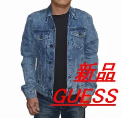 ゲス GUESS デニムジャケット メンズ 春物 秋物 ジージャン Gジャン ユーズド加工