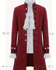 タキシード ナポレオン風 男の子 衣装 悪魔 アメリカ 男性 女性 男ウケ 面白い 大きいサイズ 男 コート ハロウィン ロングコート コスプレ サスペンダー 子供 学芸会 文化祭 軍服 ステージ衣装 王子様 ゴシック ジャケット ゴスロリ パンク レッド 赤