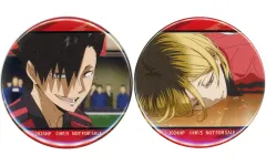 【中古】バッジ・ビンズ 孤爪研磨＆黒尾鉄朗 場面写缶バッジ2個セット 「Blu-ray＆DVD 劇場版ハイキュー!! ゴミ捨て場の決戦」 TOHO animation STORE購入特典