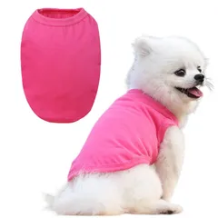 RIOSTUDIO 犬服 春 夏 (2XL～5XL大型犬専用サイズ) 犬の服 夏用 タンクトップ 無地 Tシャツ シンプル 涼しい 通気 ノースリーブベスト わんこ服 小型犬 中型犬 大型犬 猫服 防虫 抜け毛防止 ルームウェア 犬用 [⑥ローズピンク]