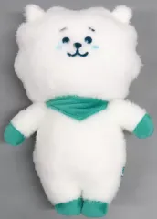 【中古】ぬいぐるみ RJ(ジン) レインボーカラーぬいぐるみMサイズ ファミリーマート限定カラーグリーン 「ファミリーマート×BT21」 ファミペイWEB限定