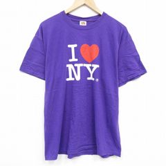 XL/古着 フルーツオブザルーム 半袖 ビンテージ Tシャツ メンズ 00s INY コットン クルーネック 紫 パープル 25aug28 中古