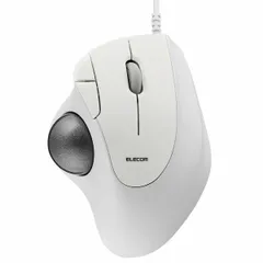 【新品・7営業日以内発送】ELECOM エレコム M-IT11URWH トラックボール マウス 有線 5ボタン ベアリングユニット エルゴノミクス IST ホワイト MIT11URWH【沖縄離島販売不可】のサムネイル
