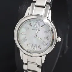 ソーラー シチズン ウィッカ 石付 H0P8-R005235  シェル文字盤 デイト レディース腕時計 2000000 NSK KRK