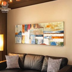 絵画 インテリア アートパネル 抽象画 モダン 北欧 壁掛け 玄関 おしゃれ アート 絵 大型 大きい アジアン バリ 130×50 (222)
