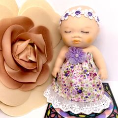 アグリーベイビーズ 花柄ドレス パープル