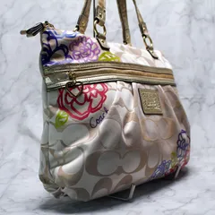 COACH コーチ Poppy Daisy Signature Applique Glam トートバッグ