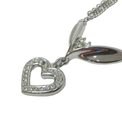 ハナエモリ HANAE MORI ネックレス ペンダント アクセサリー ビジュー シルバー金具 銀色 シルバー色 0110 STKのサムネイル