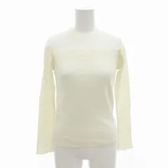 プロポーション ボディドレッシング PROPORTION BODY DRESSING タグ付き カットソー ニット 長袖 刺繍 レース 2 M 白 ホワイト /TZ 0902のサムネイル