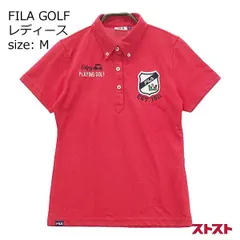 FILA GOLF フィラゴルフ 半袖ポロシャツ レッド系 M [240001932568] [240001932568]#