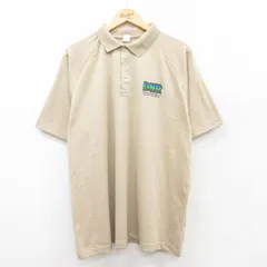 XL/古着 半袖 ポロ シャツ メンズ 80s DNR ラグラン 大きいサイズ ベージュ カーキ 25aug23 中古 トップス