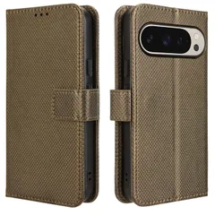 Google Pixel 10 / 10 Pro ケース 手帳 チェック柄 手帳 ケース 【Color】ゴールド