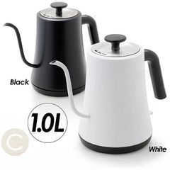 電気ケトル グースネックケトル 1リットル 注ぎやすい グースネック コーヒー ハンドドリップ 自動スイッチOFF 空焚き防止機能