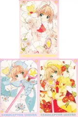 【中古】ポストカード 木之本桜＆ケロちゃん(コミック7巻・9巻・12巻表紙) ポストカードセットB(3枚組) 「カードキャプターさくら」