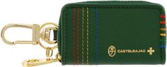 新品 ショッパー袋付き CASTELBAJAC カステルバジャック シェスト キーケース 027609 グリーン ユニセックス バジャック ゴルフ レザー 本革 スマートキー対応