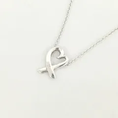 ティファニー TIFFANY & CO. パロマピカソ ラビングハート ペンダント ネックレス シルバー 925 ☆AA★