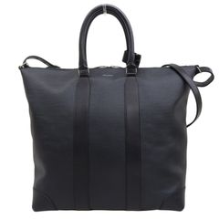 サンローラン SAINT LAURENT 2WAY トートバッグ ショルダーバッグ コーティングキャンバス レザー ブラック LTH359212 中古 新入荷 OB2363