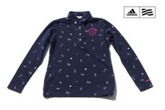 [Used] Adidas Golf TaylorMade Golf Embroidered Monogram Button-Down Long-Sleeve Polo Shirt Women's Golf Wear Size M