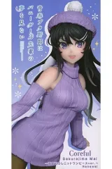 【中古】フィギュア 桜島麻衣 「青春ブタ野郎はゆめみる少女の夢を見ない」 Coreful フィギュア 桜島麻衣～描き下ろしニットワンピース ver.～Renewal