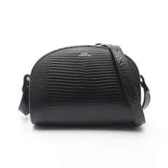 アーペーセー A.P.C. ショルダーバッグ DEMI LUNE デミルーン ミニ ブラック レザー ミニデミルーンショルダーバッグ レディース Used A