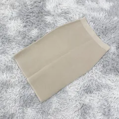 【完売】UNIQLO ユニクロ リップペンシルスカート ストレッチ タイトスカート (Ｍ)  カジュアル  大人カワイイ  ベージュ系  明るい薄茶色【送料無料】