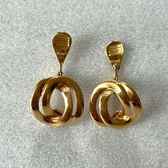 FARIS Vinea knot ピアス ゴールド フープピアス 変形ピアス - メルカリ