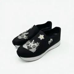 PRADA プラダ ロボットスニーカー 厚底スニーカー ブラック 36 1/2 PRADA - 【美品】プラダ PRADA 36 スニーカー BLACK 厚底