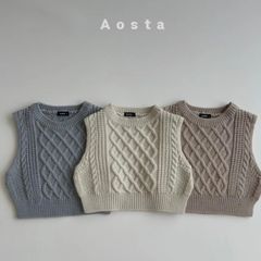 【⭐️閉店SALE⭐️】【Aosta】Knit vest[Aoau09]