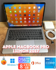 ［美品］Apple MacBook Pro 13inch 2017/Core i5 2.3GHz/8GB/SSD256GB/Windows11/Office 2024/453