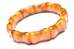 高発色 イエロータイガーアイ　19x13mm　虎目石 バングル 1個売り パワーストーン 天然石 _B1373