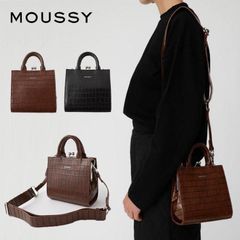 在庫処分！！！MOUSSY　マウジー バッグ ショルダーバッグ MONOGRAM MINI BOSTON バッグ トートバッグ　バレンタイン ファッション 通勤