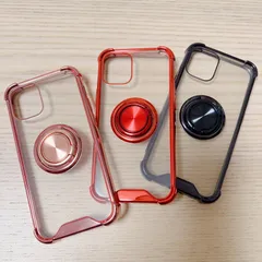 iPhoneケース リング付き ソフトケース 耐衝撃 スマホケース