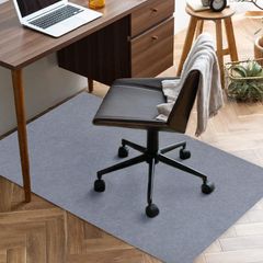 【特売】チェアマット カーペット対応 90×140cm 厚み4mm 床保護マット ズレない デスク 椅子 マット 吸音 床傷防止 滑り止 丸洗い可能 グレー