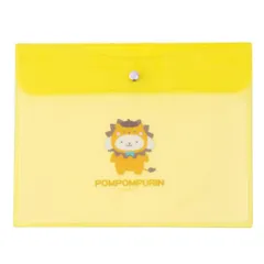 【メール便】ポムポムプリン 書類ケース フラットケースA5 おかぶりアニマルPN サンリオ エムプラン 新学期準備文具 キャラクター グッズ 