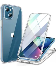 ★Miracase iPhone13 用 ケース スマホケース iphone13 用 カバー 9H 強化ガラス 2021 6.1インチ フルカバー 360°保護 ワイヤレス充電対応 クリア