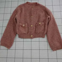 ◇ ⊇ Alma Design ニットカーディガン ピンク系 M レディース E  【1508250039690】