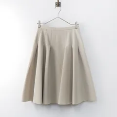 未使用 定価5.3万 フォクシーニューヨーク FOXEY NEW YORK 40577 Lorraine スカート 38/ベージュ タック フレア【2400013784832】のサムネイル